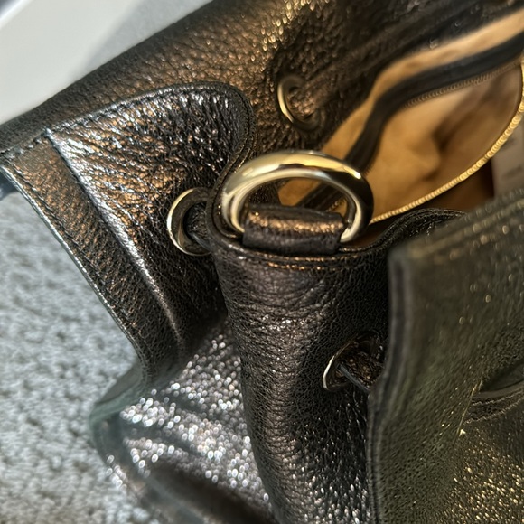 Jimmy Choo Handbag Women’s Rosalie Darkbrown Gunmetal Leather Medium Satchel NWT - Picture 12 of 12